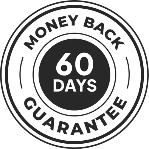 60-day money-back guarantee badge