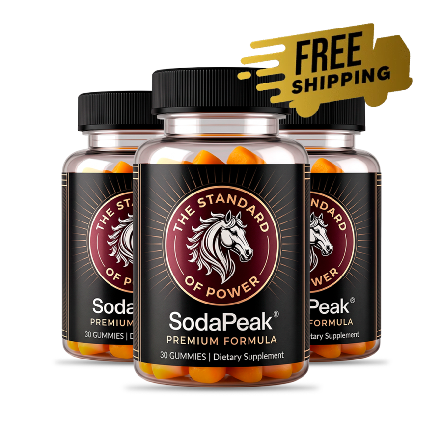 Soda Peak Max daily gummy bottles